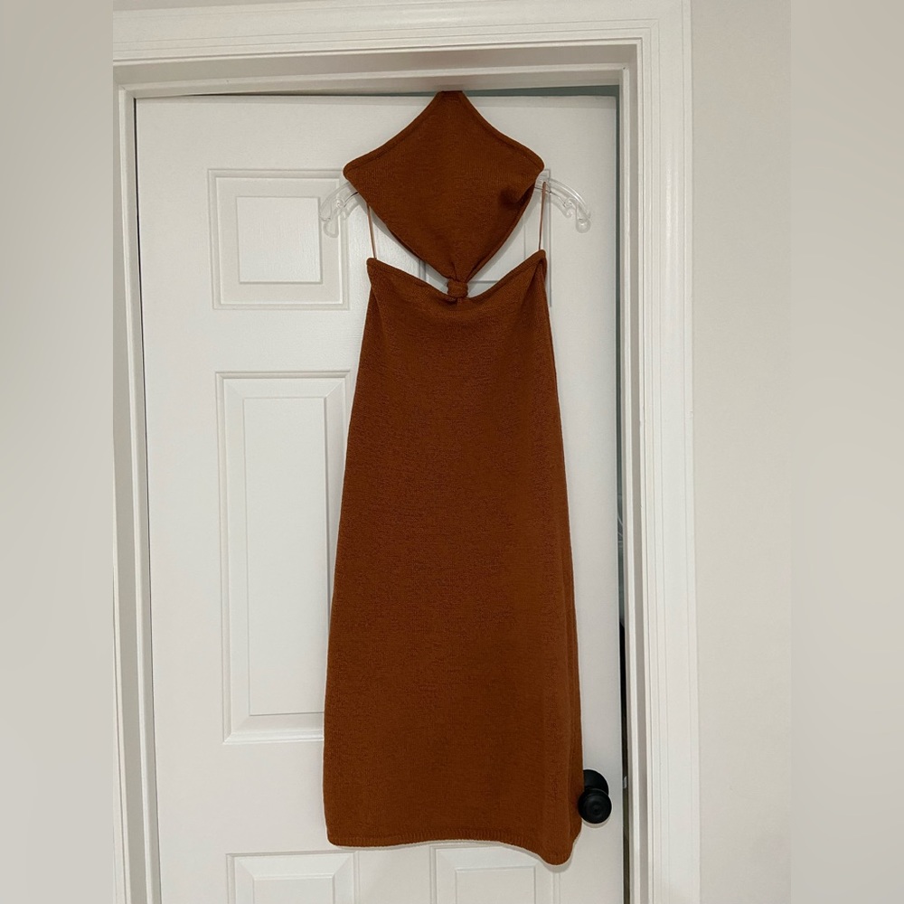 Cult Gaia Cameron knit dress in the color sand, size S
